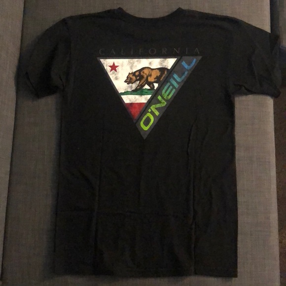 Mens Small, Black, O'Neill California Triangle Tee - Picture 4 of 6